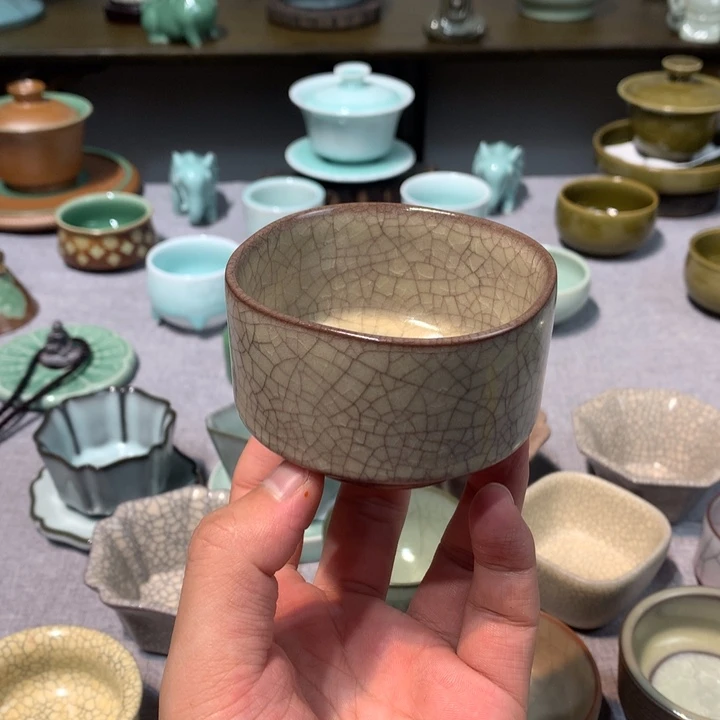 龙泉青瓷哥窑主人杯