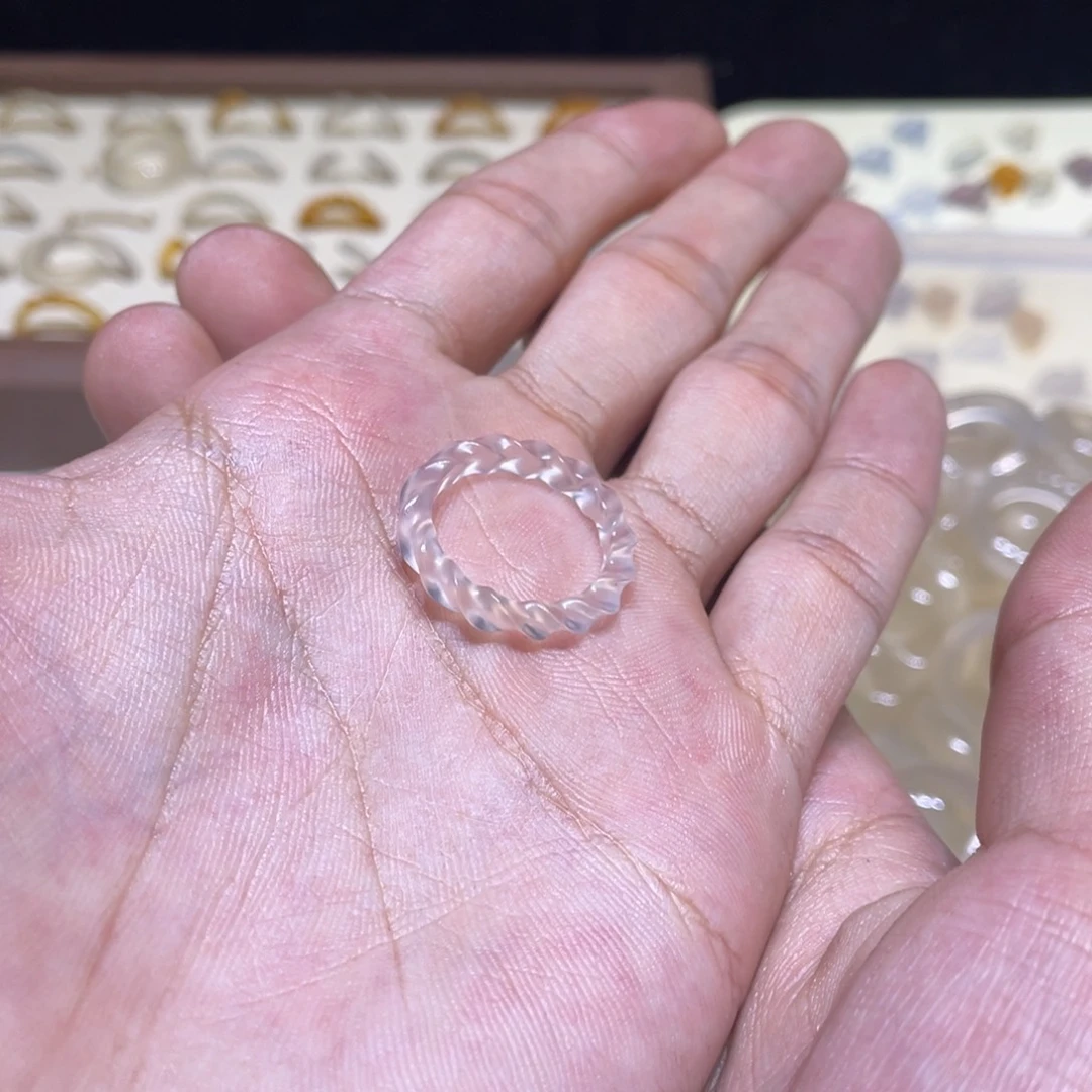 玛瑙/玉髓未镶嵌戒指92号港15