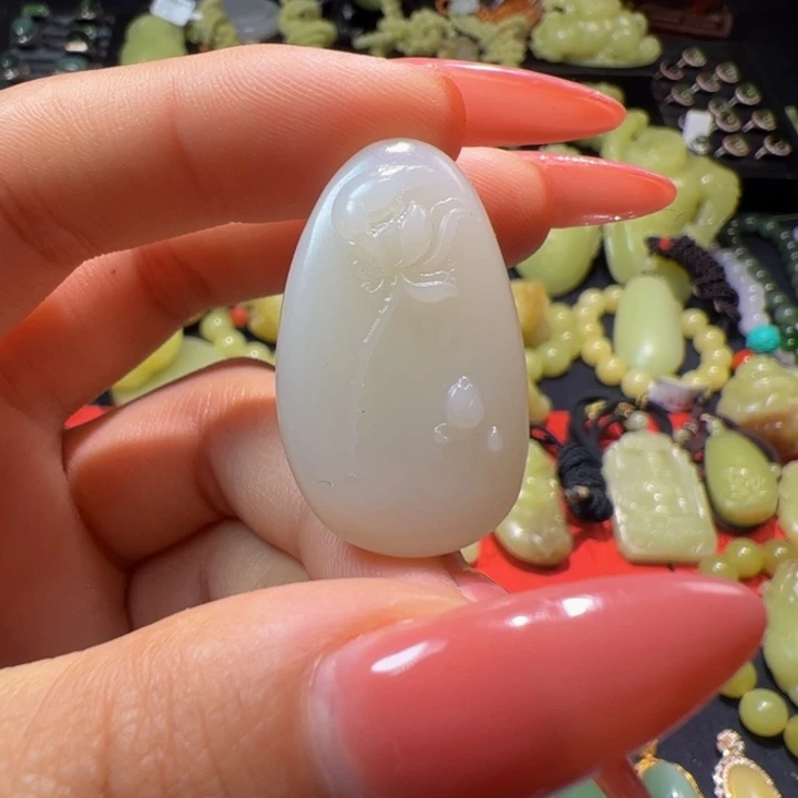 和田玉（白玉）颈饰未镶嵌米达