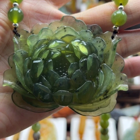岫玉挂件未镶嵌挂件