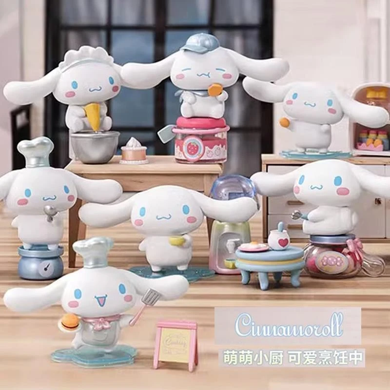 【正品代拆】Cinnamoroll玉桂烹饪小屋盲盒手办公仔摆件生日礼物