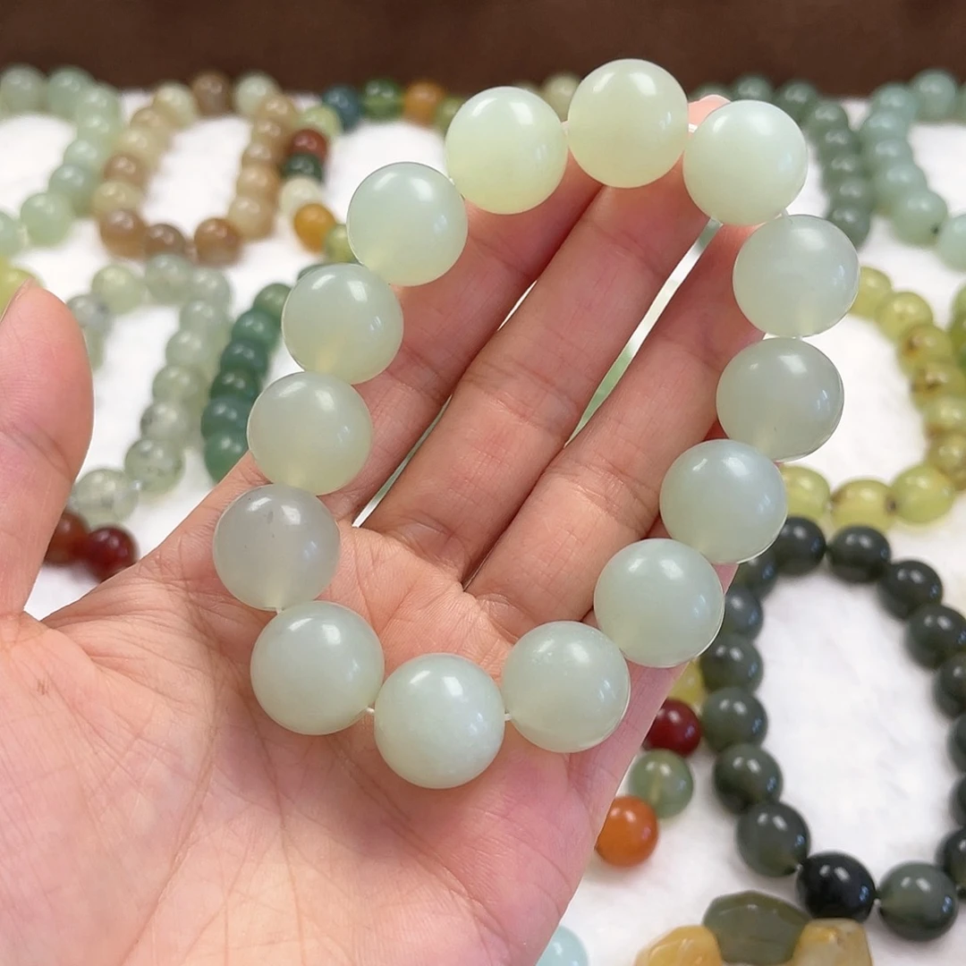 蛇纹石玉手串未镶嵌