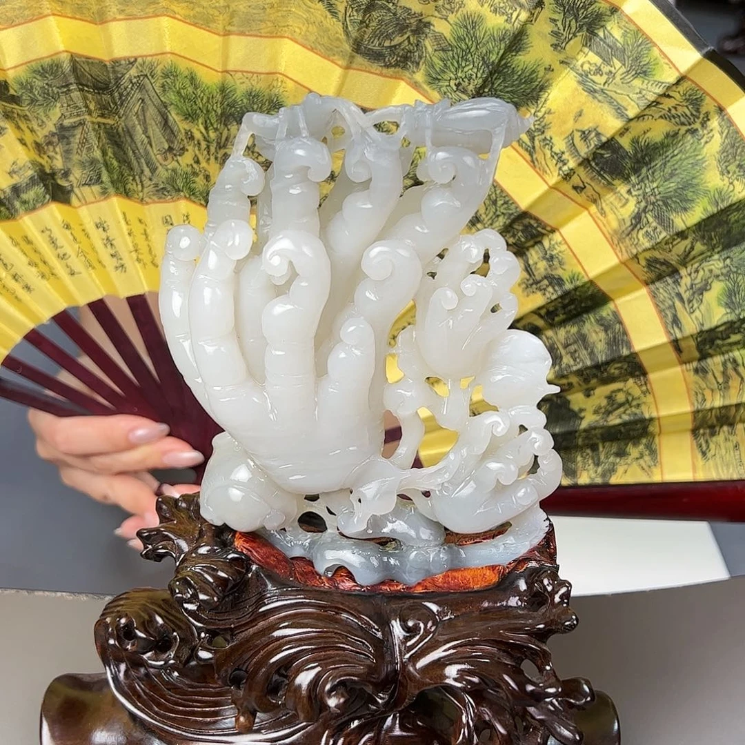 和田玉未镶嵌摆件