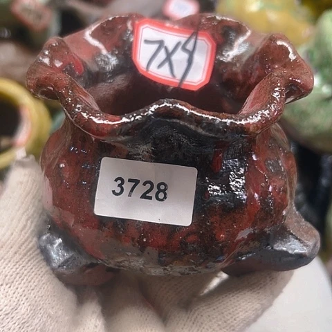 粗陶花盆手工花盆制作