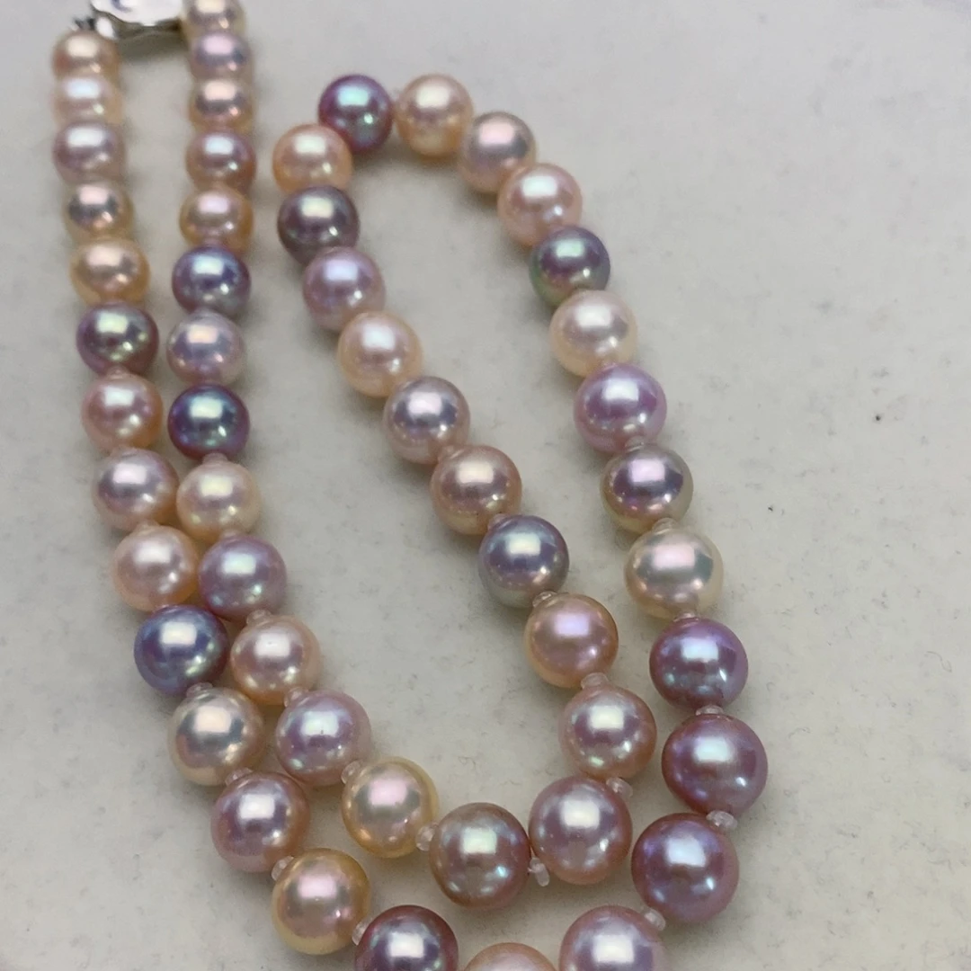 【闪购商品】淡水珍珠颈饰银S925镶嵌5