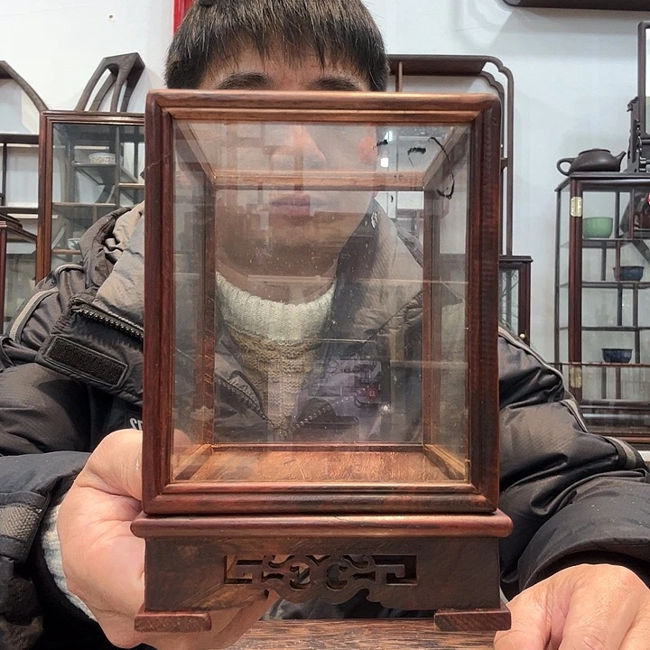 红酸枝木类红酸枝玻璃罩623