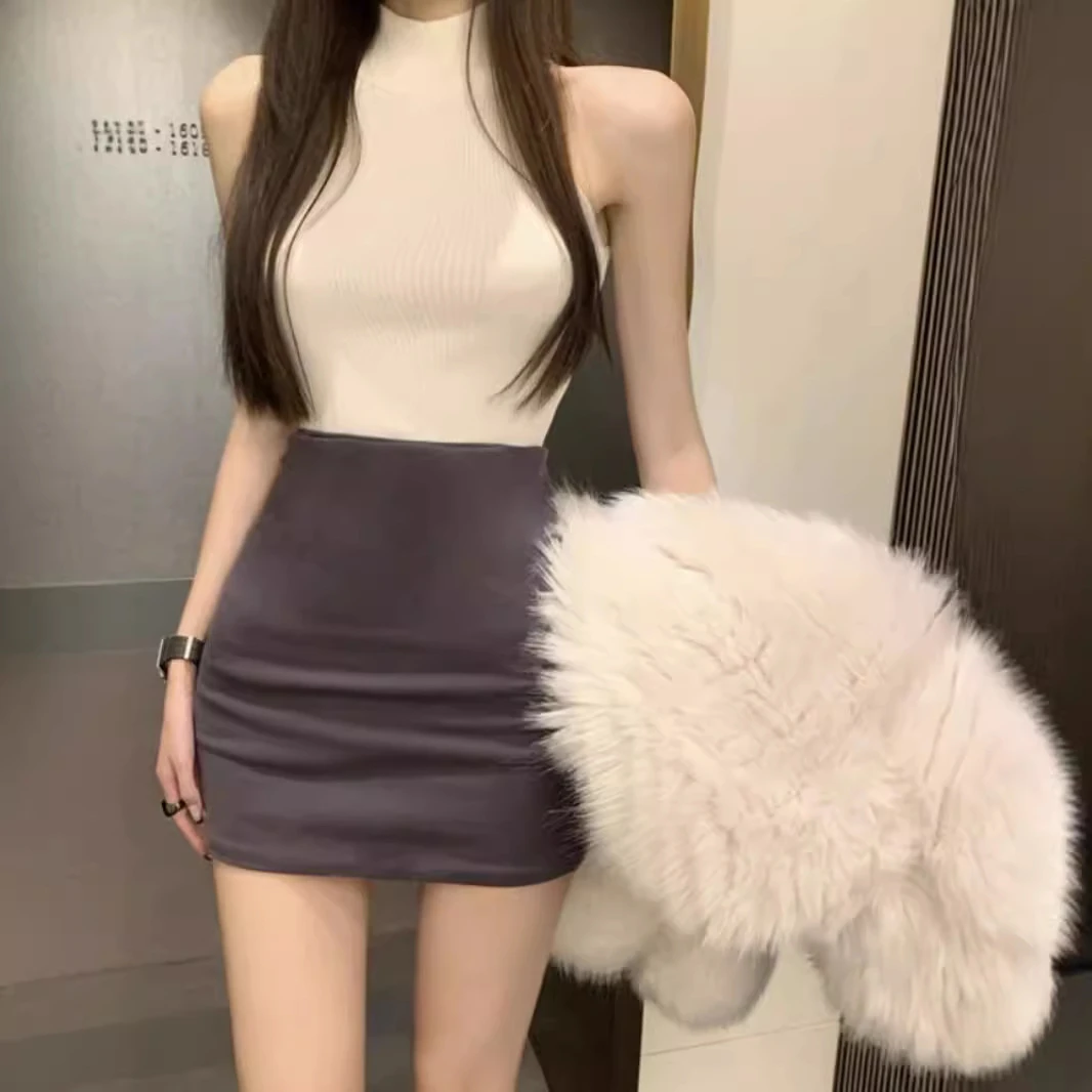 辣妹性感包臀裙女高腰显瘦半身裙纯欲风紧身一步裙2025新款短裙子