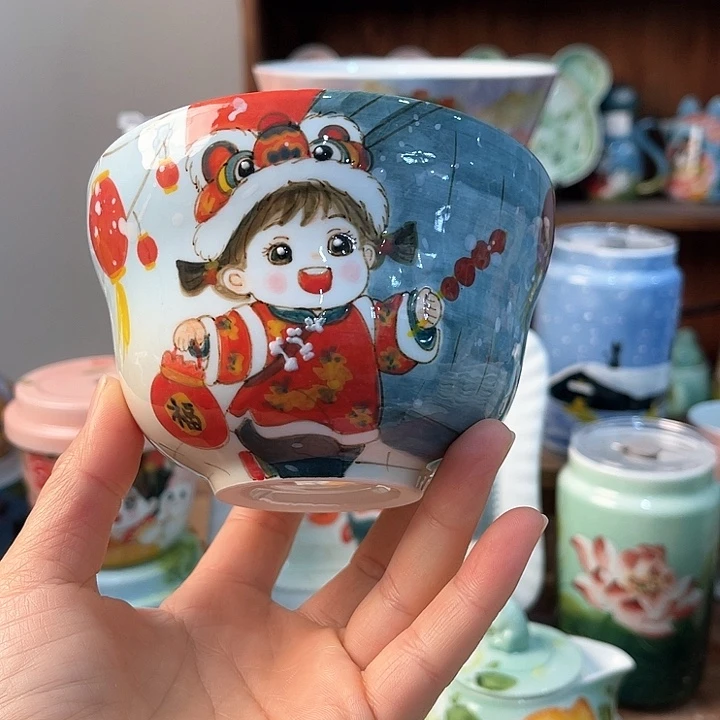 陶景德镇釉下手绘陶瓷