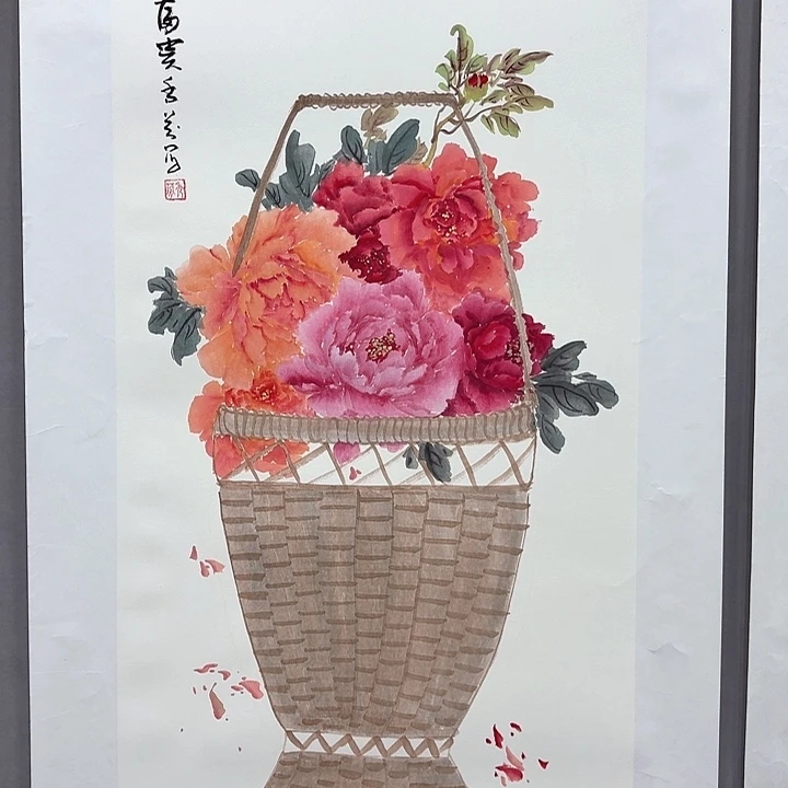 国画亲笔手绘放心去藏