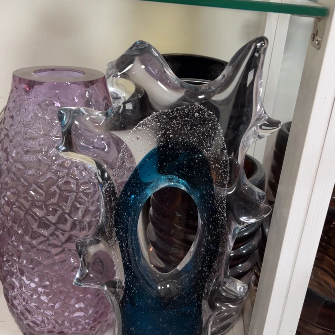 幻彩花瓶花器纯手工痕迹高度45