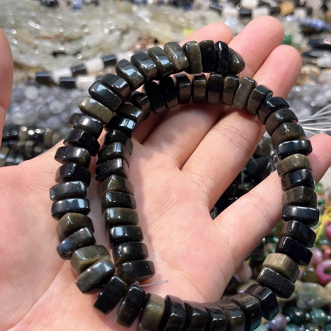 玛瑙/玉髓合金珠宝半成品金耀三角12mm一条