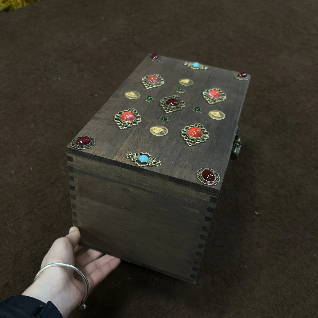 【闪购商品】闷 大多保木箱木摆件复古工艺