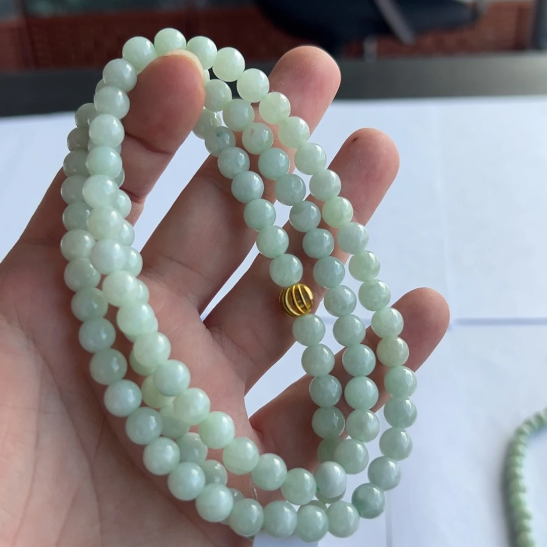 翡翠未镶嵌颈饰珠链卡7