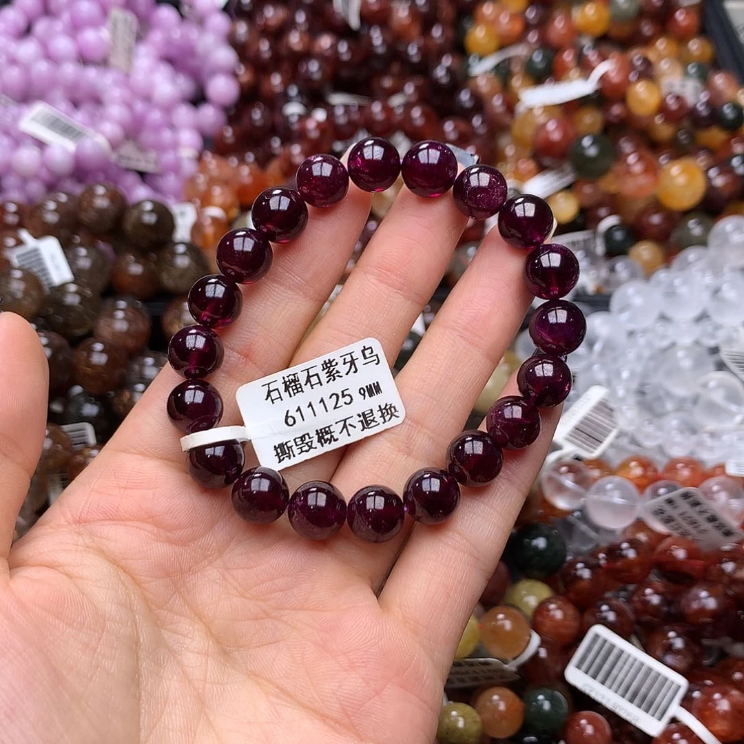 未镶嵌手链石榴石手链