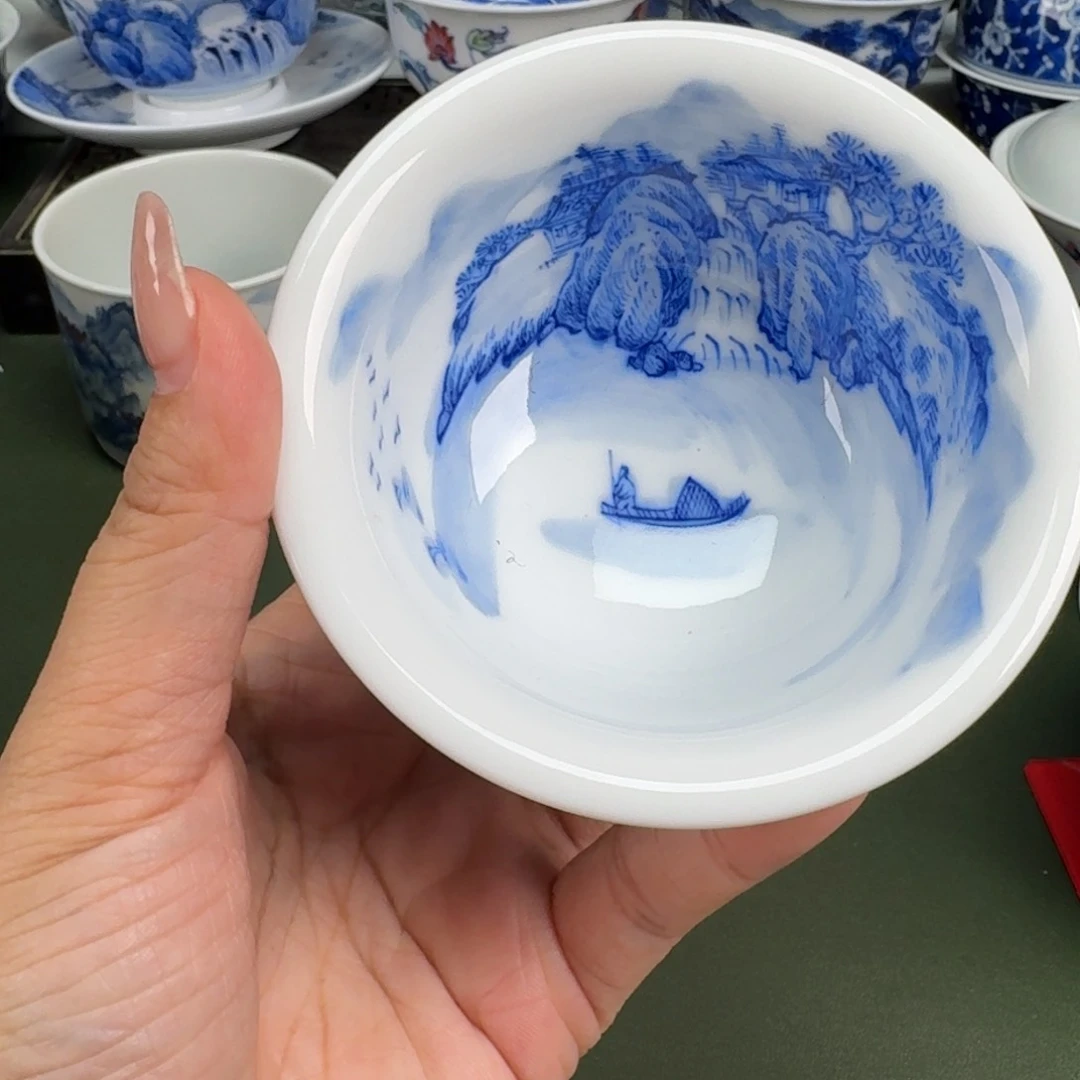 景德镇纯手工手绘茶器蒙蒙