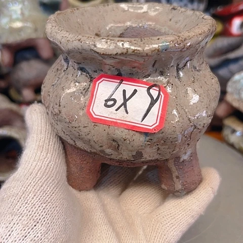 粗陶花盆手工花盆