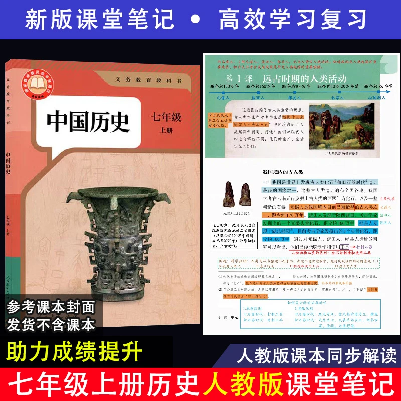 2025新版【历史课堂笔记】七年级上册同步课本重点解读初一小四门WD