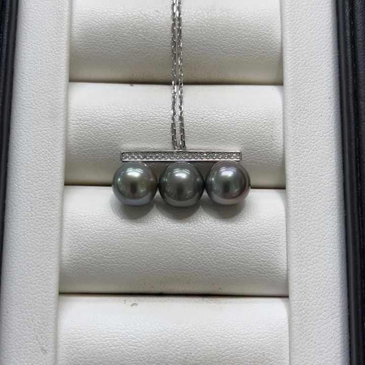 颈饰海水珍珠银S925镶嵌8-9mm  60号