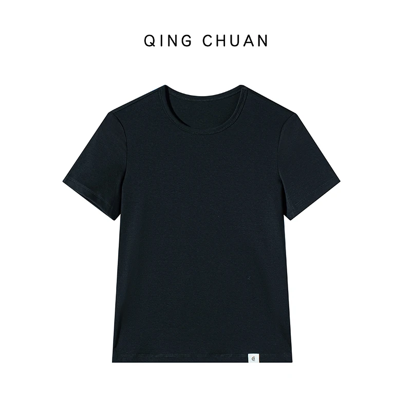 【晴川】女装春季棉针织布短袖T恤251319