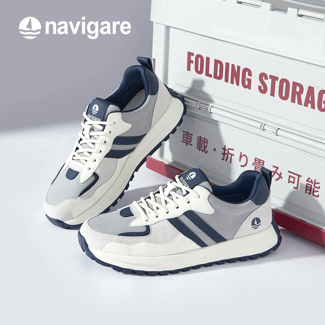 纳维凯尔秋季新款男士休闲运动鞋百搭时尚男款鞋子鞋子男款低帮