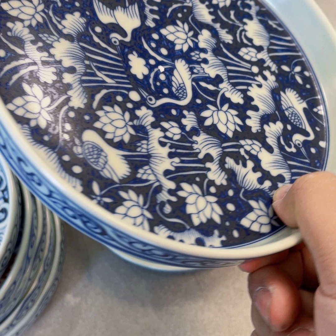 瓷片青花一路连科壶承