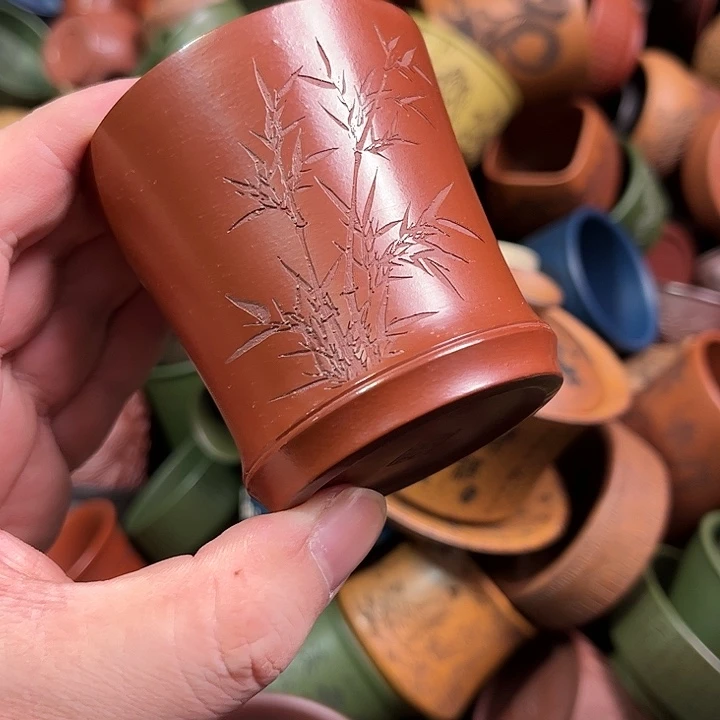 紫砂茶杯全手工紫砂主人杯