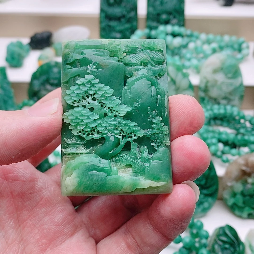 高***忧独山玉未镶嵌吊坠