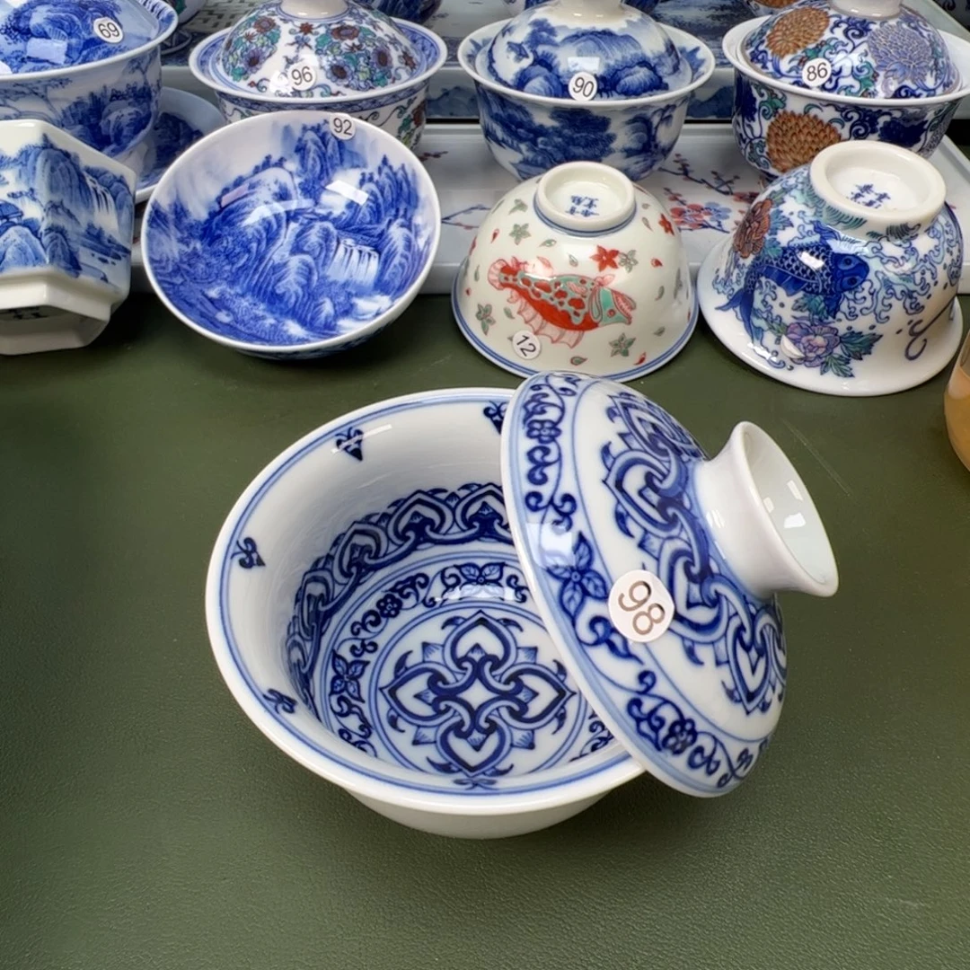 陶瓷景德镇纯手工纯手绘茶具木木98