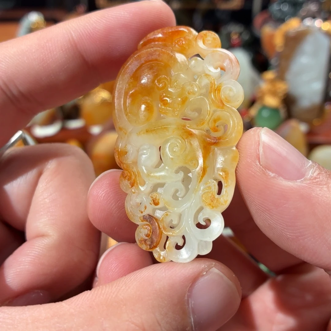和田玉（子料）未镶嵌挂件17.8g