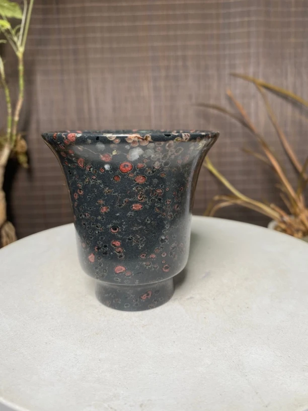 豫和堂精品梅花玉红梅主人杯容量120cc花色随机发货  21号