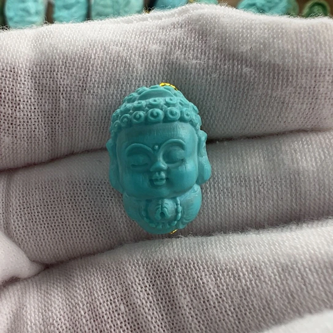 未镶嵌绿松石宝宝佛 12.7mm