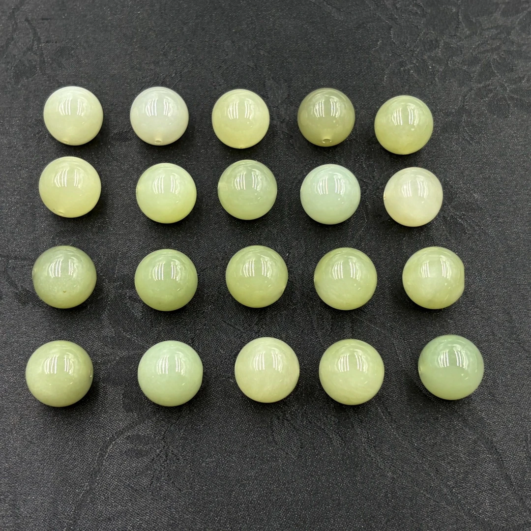 「戴琴珠宝」DQ5963-和田玉16mm左右单珠（多样性发其一）