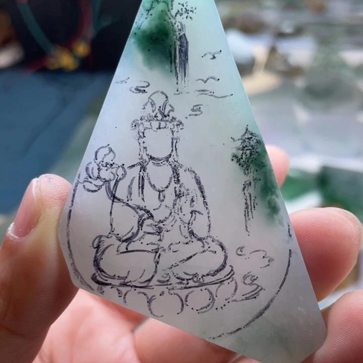 翡翠未镶嵌吊坠(不含链)翡翠料子
