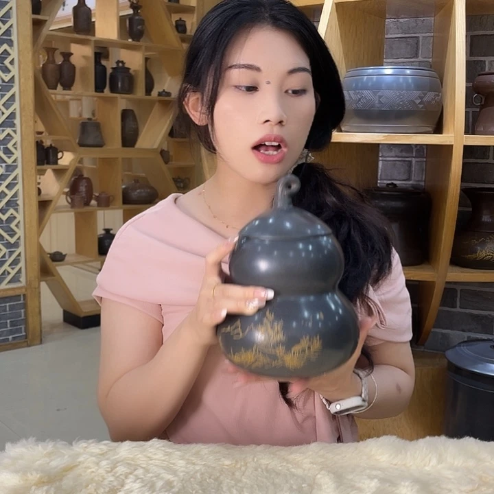 钦州坭兴陶茶叶罐一斤装