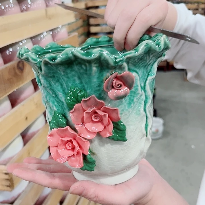 陶瓷陶瓷多肉植物花盆