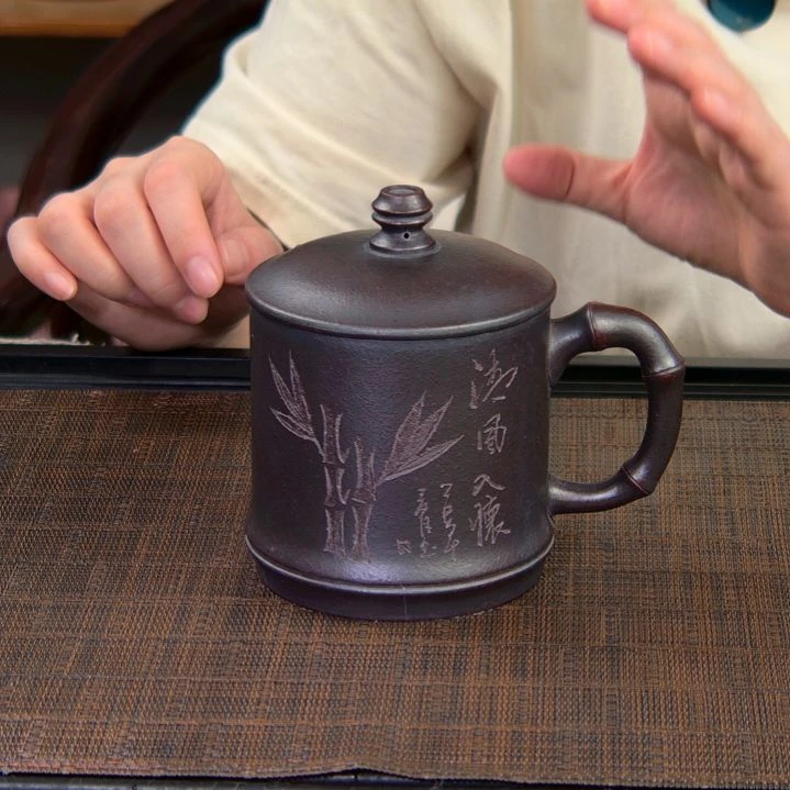 茶杯紫砂高货放漏