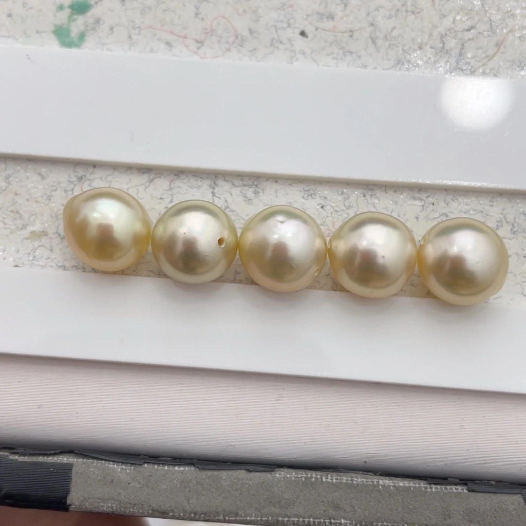 定制海水珍珠裸珠未镶嵌9-10m m