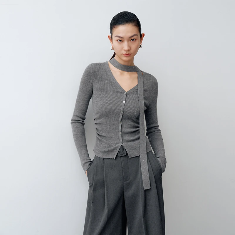 【毛衫】【商场同款新品】艾诺丝雅诗 优雅时髦百搭毛衫 BR801145