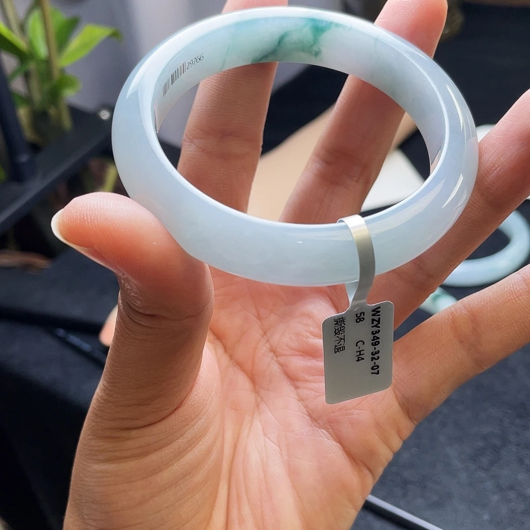 翡翠未镶嵌手镯57 58正圈6