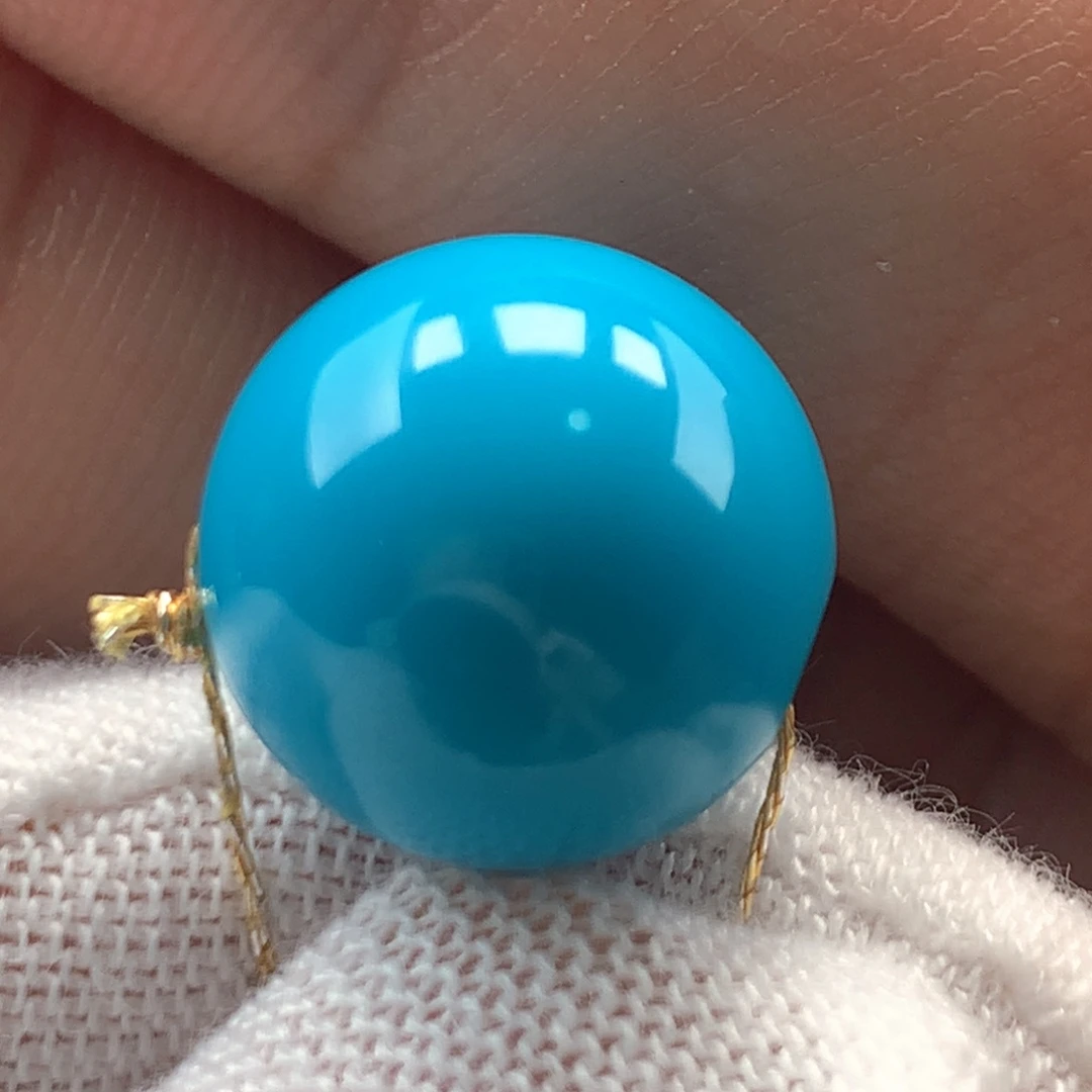 足金镶嵌绿松石珠宝奇石