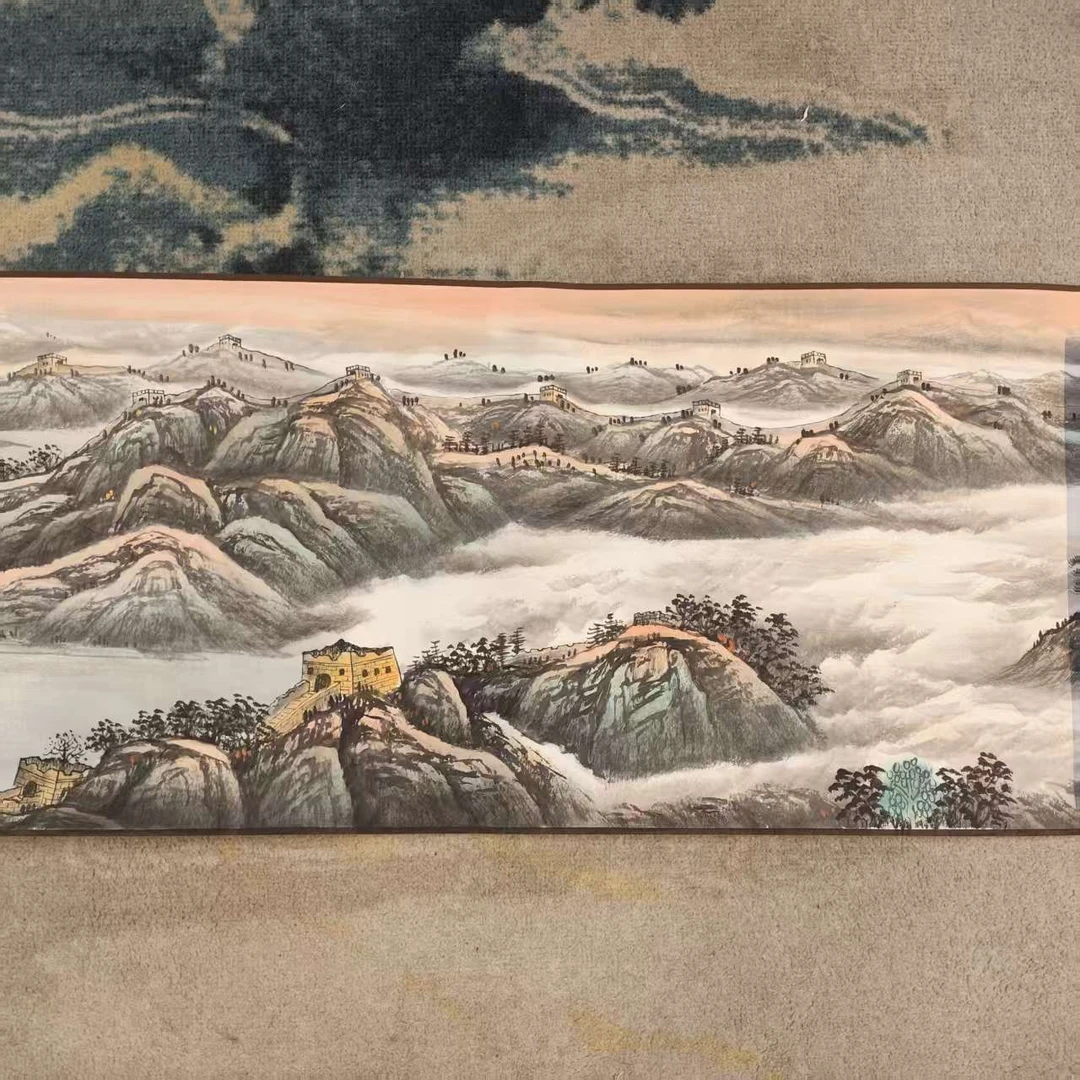 薛振海作品 万里长城  五米长卷