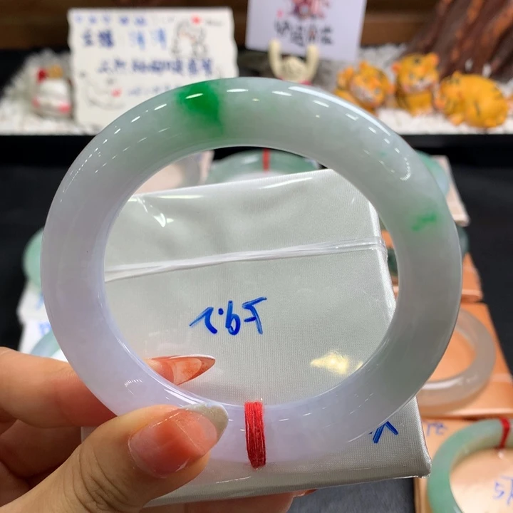 翡翠手镯未镶嵌9号59.2圆春彩