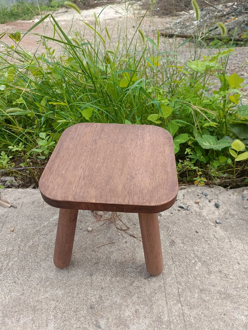 胡桃色凳矮凳茶几凳子简约客厅沙发凳木凳家用板凳