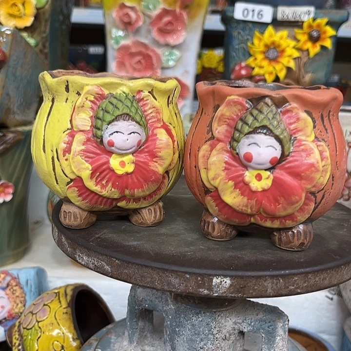 紫砂花盆粗陶花盆