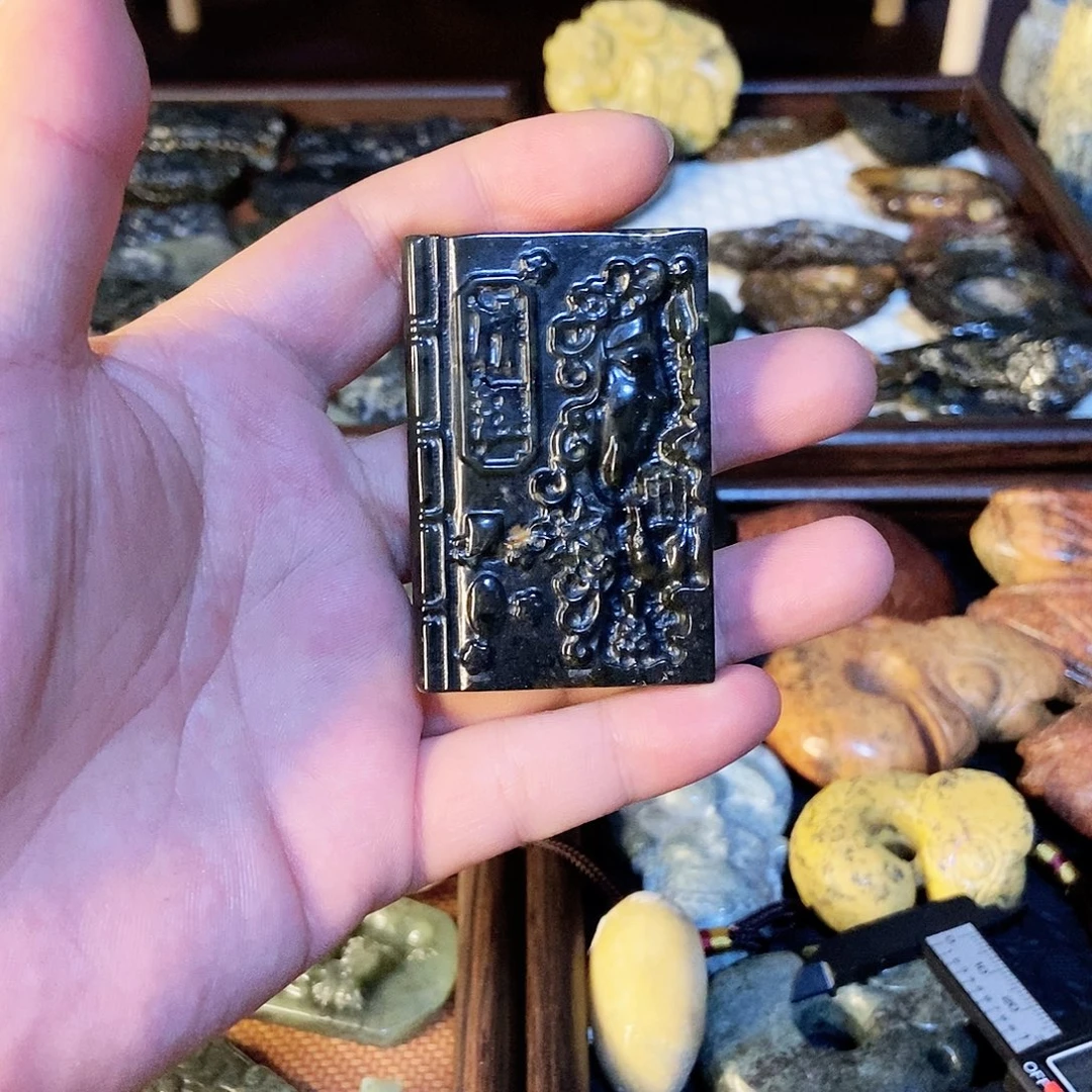 村***帅岫岩河磨玉(透闪石质玉)未镶嵌挂件