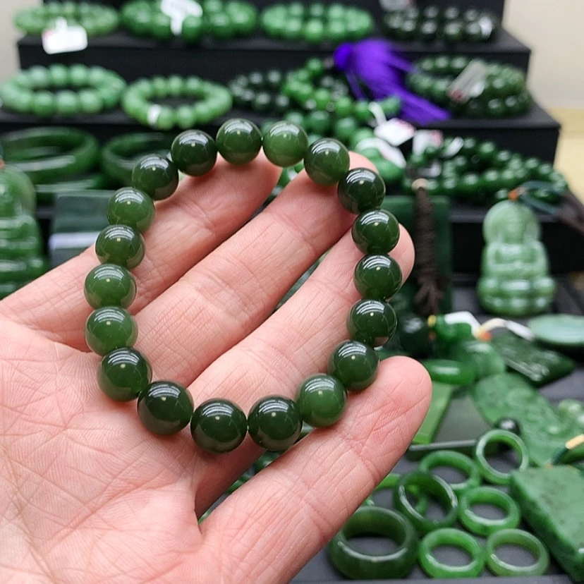 【闪购商品】和田玉（碧玉）手链未镶嵌楠***Y