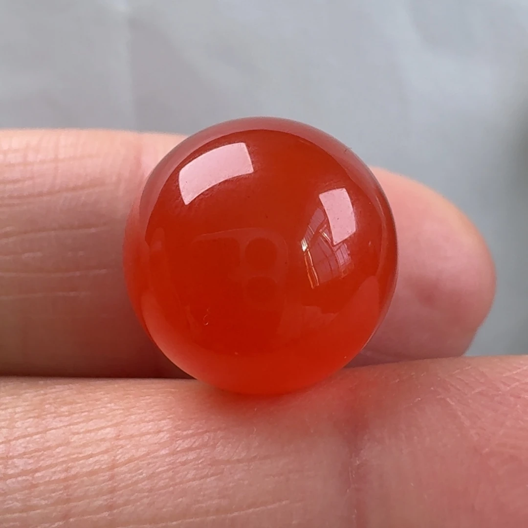南红玛瑙未镶嵌冰红圆珠13.1