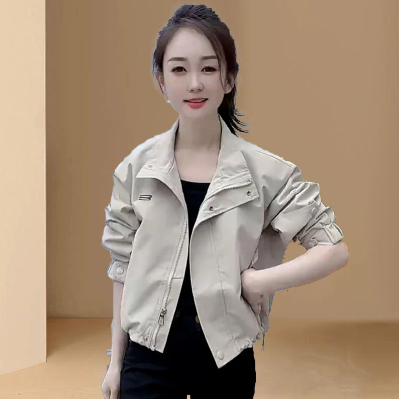 高级感夹克短外套女2025年秋季新款小个子设计感洋气减龄拉链上衣