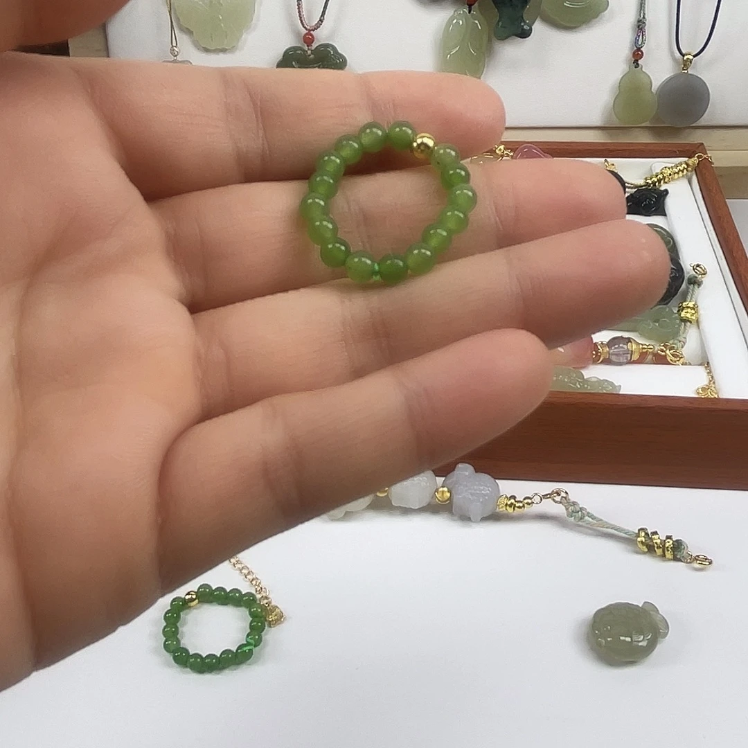 嘟***胖和田玉（碧玉）未镶嵌颈饰