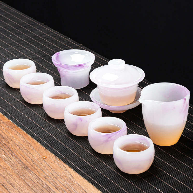 琉璃茶具套装轻奢高档家用琉璃新款送礼佳品长辈领导办公室